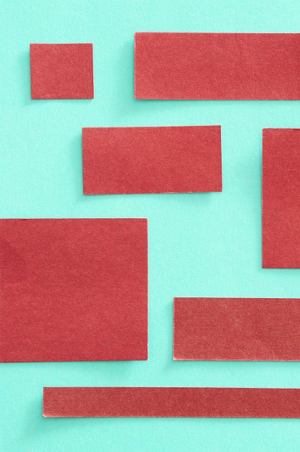 paper layout with frames for text and other design elements
